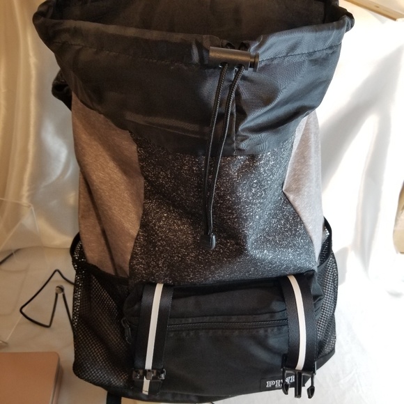 Victoria's Secret PINK Sport Marled Grey Backpack - Picture 4 of 8